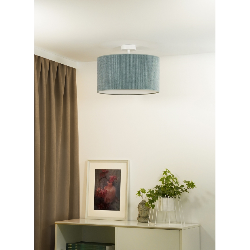 Duolla - Pinnale kinnitatav lühter CORDUROY 1xE27/15W/230V d. 40 cm helesinine