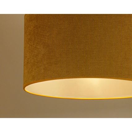 Duolla - Pinnale kinnitatav lühter CORDUROY 1xE27/15W/230V d. 40 cm kollane