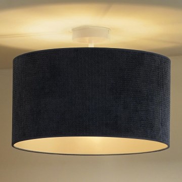 Duolla - Pinnale kinnitatav lühter CORDUROY 1xE27/15W/230V d. 40 cm tumesinine