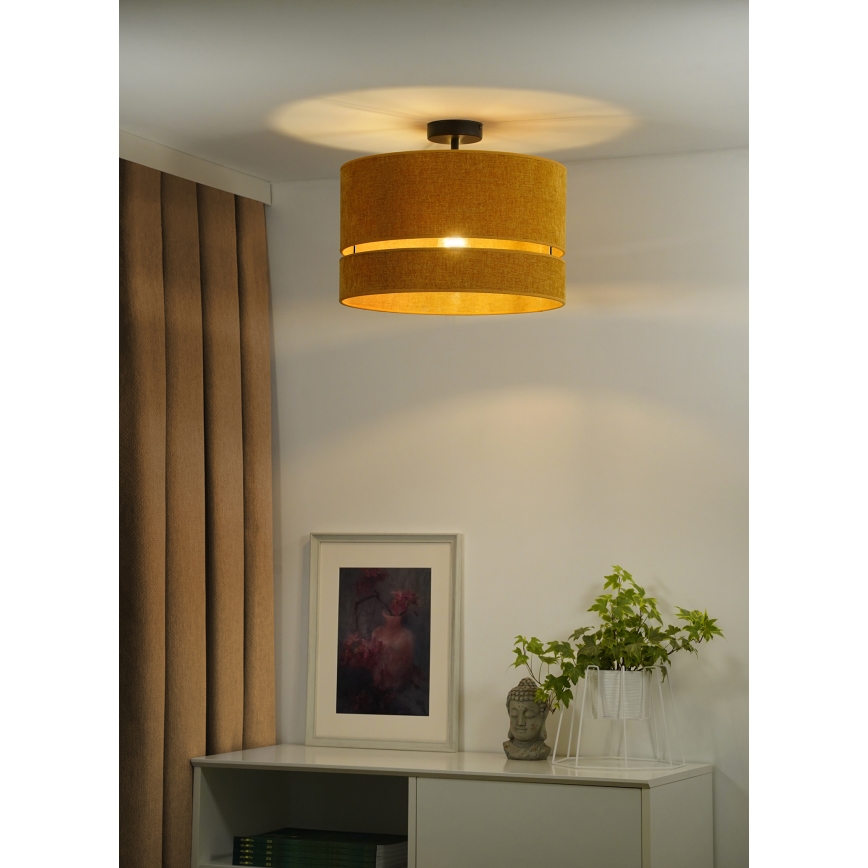 Duolla - Pinnale kinnitatav lühter DOUBLE 1xE27/15W/230V d. 40 cm oranž