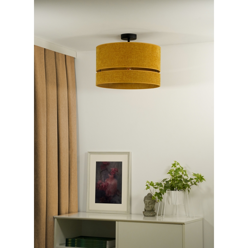 Duolla - Pinnale kinnitatav lühter DOUBLE 1xE27/15W/230V d. 40 cm oranž