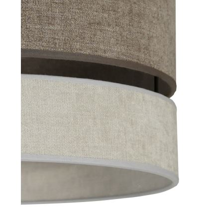 Duolla - Pinnale kinnitatav lühter DOUBLE 1xE27/15W/230V d. 40 cm pruun/hall