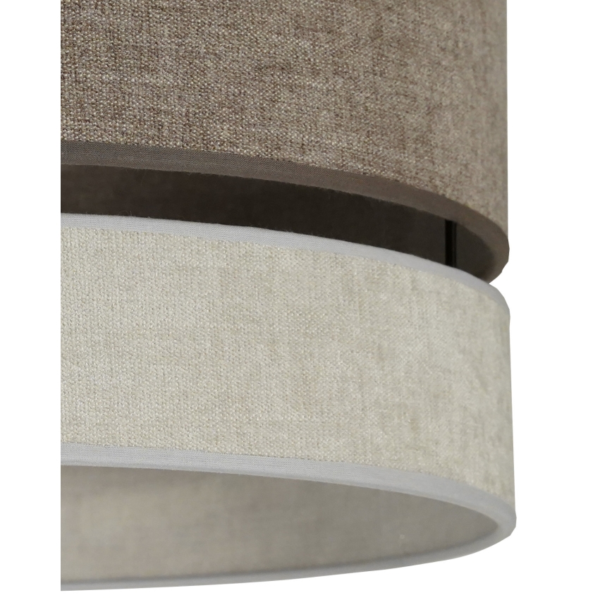 Duolla - Pinnale kinnitatav lühter DOUBLE 1xE27/15W/230V d. 40 cm pruun/hall