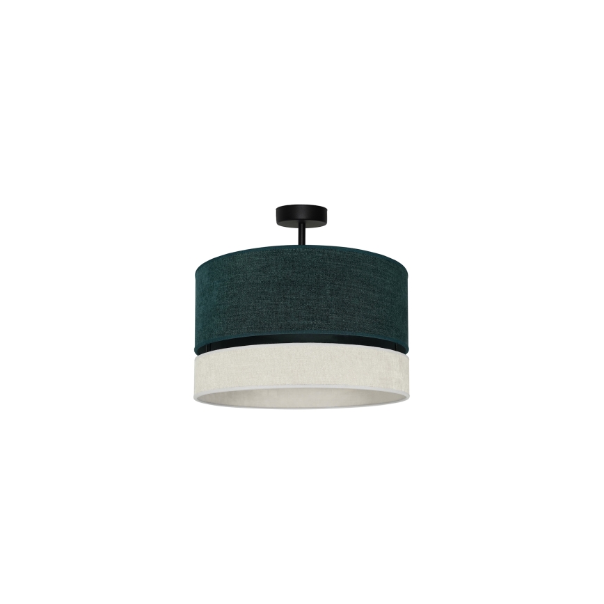 Duolla - Pinnale kinnitatav lühter DOUBLE 1xE27/15W/230V d. 40 cm roheline/hall