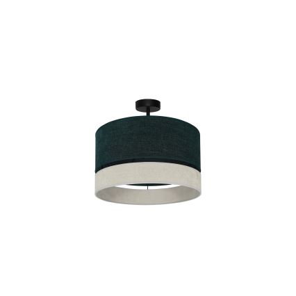 Duolla - Pinnale kinnitatav lühter DOUBLE 1xE27/15W/230V d. 40 cm roheline/hall