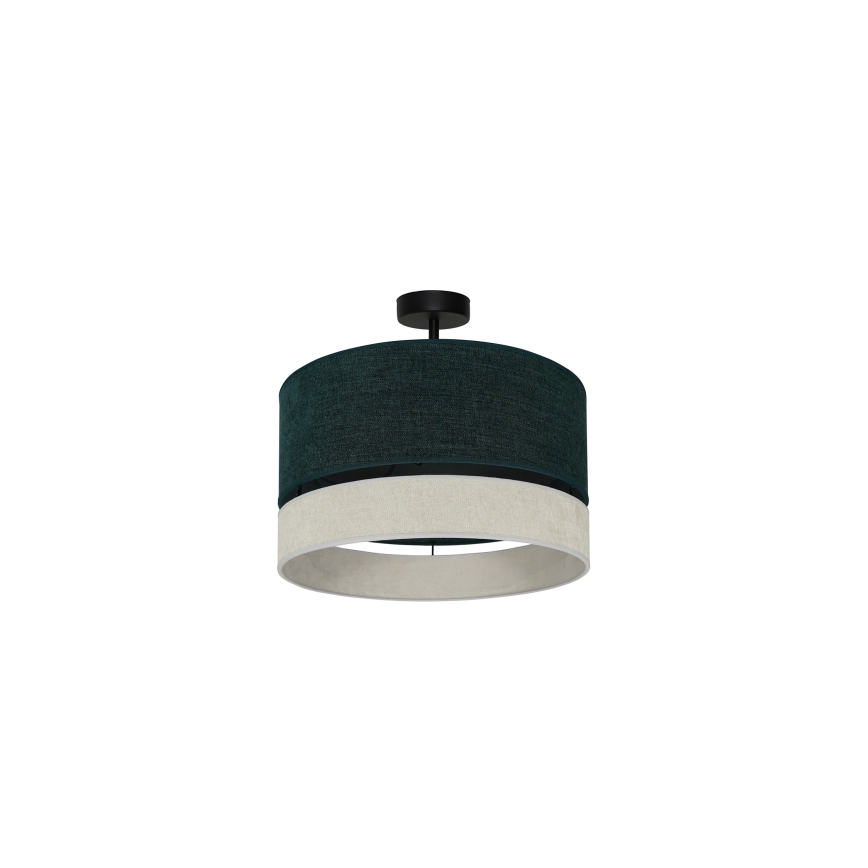 Duolla - Pinnale kinnitatav lühter DOUBLE 1xE27/15W/230V d. 40 cm roheline/hall