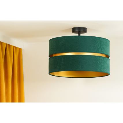 Duolla - Pinnale kinnitatav lühter DUO 1xE27/15W/230V d. 40 cm roheline/kuldne