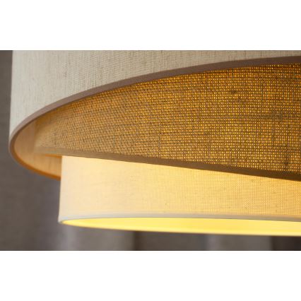 Duolla - Pinnale kinnitatav lühter KOBO 1xE27/15W/230V d. 45 cm beež/pruun/valge