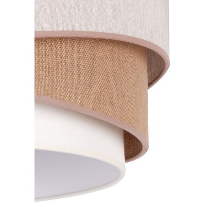 Duolla - Pinnale kinnitatav lühter KOBO 1xE27/15W/230V d. 45 cm beež/pruun/valge