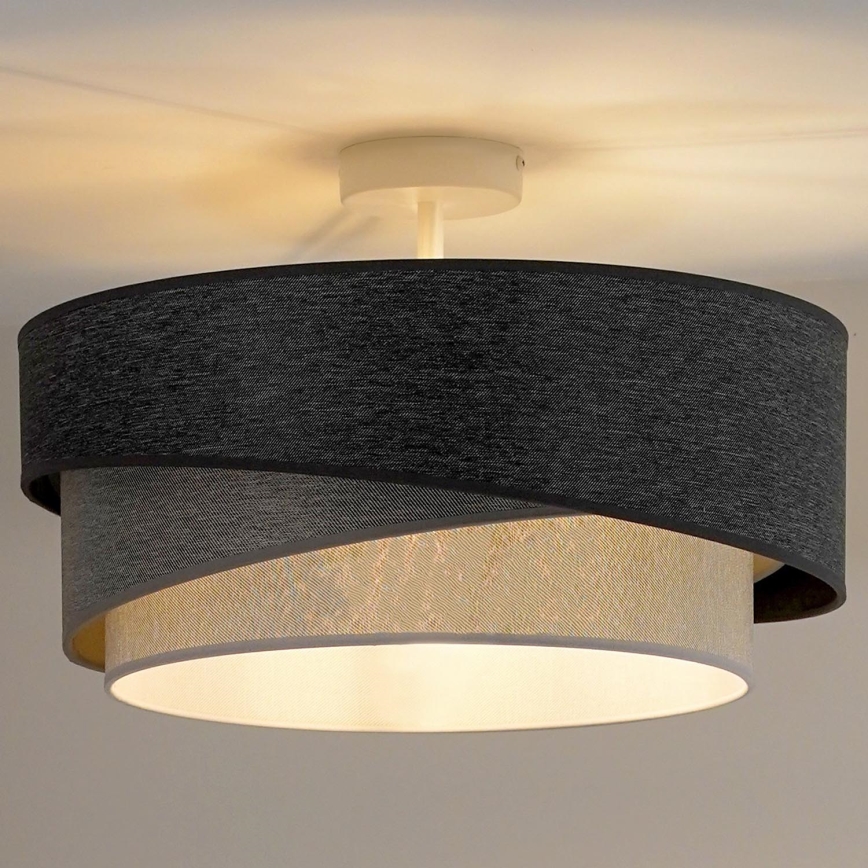 Duolla - Pinnale kinnitatav lühter KOBO 1xE27/15W/230V d. 45 cm hall/valge