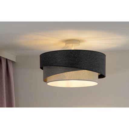 Duolla - Pinnale kinnitatav lühter KOBO 1xE27/15W/230V d. 45 cm hall/valge