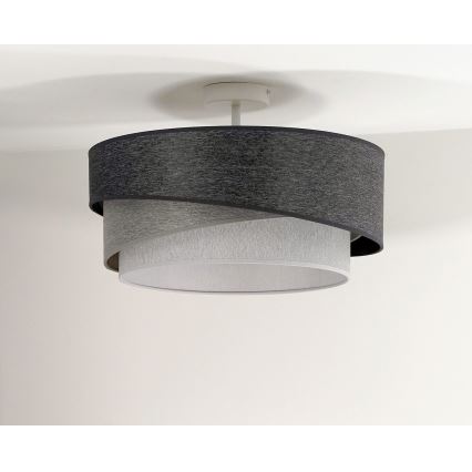 Duolla - Pinnale kinnitatav lühter KOBO 1xE27/15W/230V d. 45 cm hall/valge