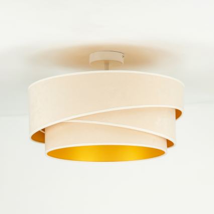 Duolla - Pinnale kinnitatav lühter KOBO 1xE27/15W/230V d. 45 cm kreemikas