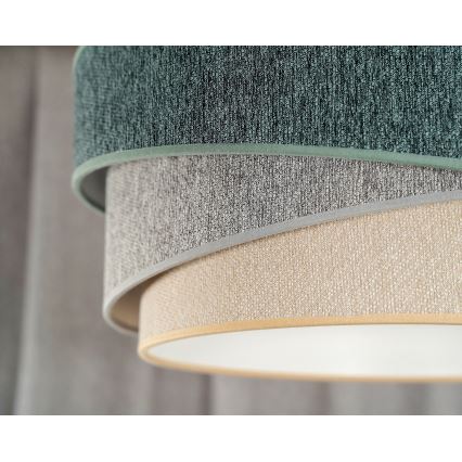 Duolla - Pinnale kinnitatav lühter KOBO ECO RECYCLING 1xE27/15W/230V d. 45 cm roheline/hall/kreemikas