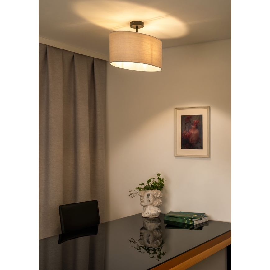 Duolla - Pinnale kinnitatav lühter OVAL 1xE27/15W/230V hall