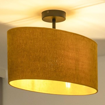 Duolla - Pinnale kinnitatav lühter OVAL 1xE27/15W/230V pruun
