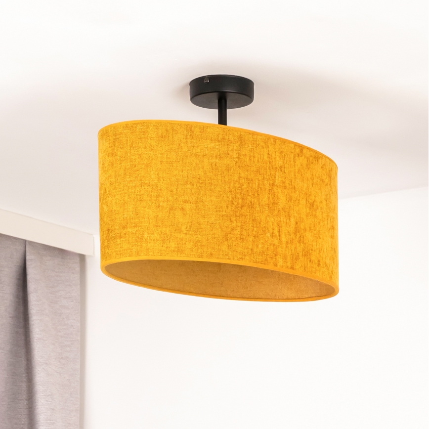 Duolla - Pinnale kinnitatav lühter OVAL 1xE27/15W/230V pruun