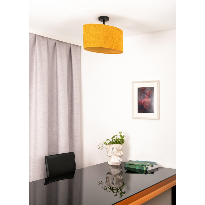 Duolla - Pinnale kinnitatav lühter OVAL 1xE27/15W/230V pruun
