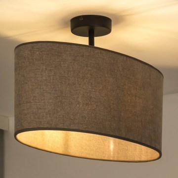 Duolla - Pinnale kinnitatav lühter OVAL 1xE27/15W/230V pruun