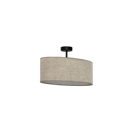 Duolla - Pinnale kinnitatav lühter OVAL 1xE27/15W/230V pruun