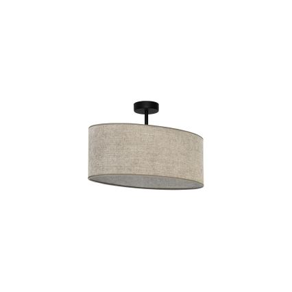 Duolla - Pinnale kinnitatav lühter OVAL 1xE27/15W/230V pruun