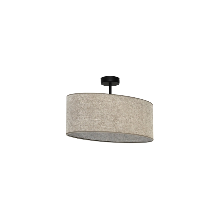 Duolla - Pinnale kinnitatav lühter OVAL 1xE27/15W/230V pruun