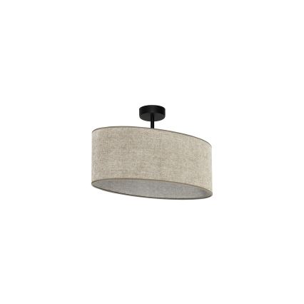 Duolla - Pinnale kinnitatav lühter OVAL 1xE27/15W/230V pruun