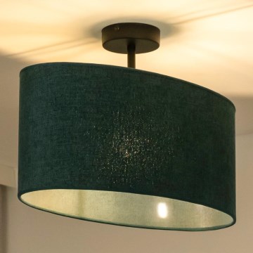 Duolla - Pinnale kinnitatav lühter OVAL 1xE27/15W/230V roheline