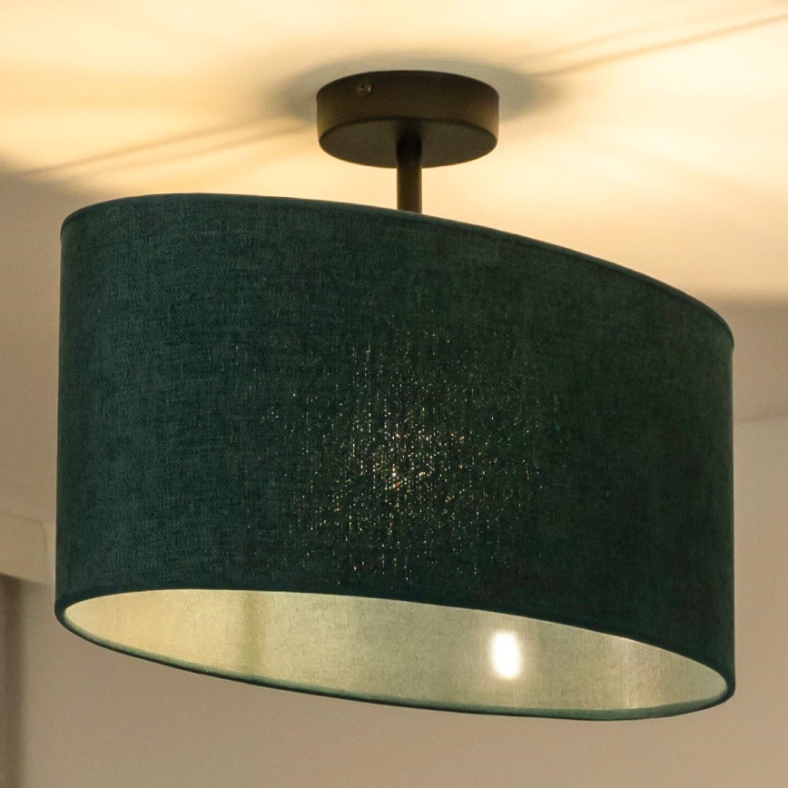 Duolla - Pinnale kinnitatav lühter OVAL 1xE27/15W/230V roheline