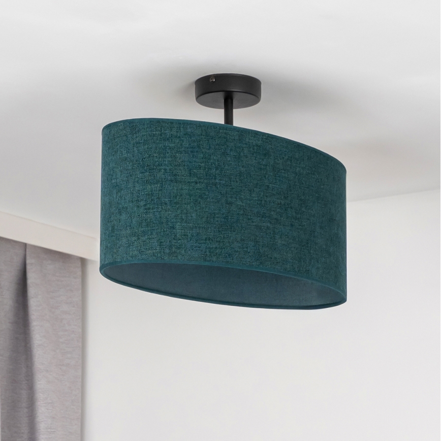 Duolla - Pinnale kinnitatav lühter OVAL 1xE27/15W/230V roheline