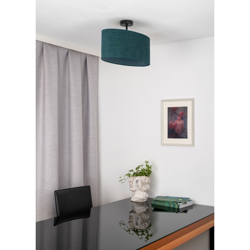 Duolla - Pinnale kinnitatav lühter OVAL 1xE27/15W/230V roheline