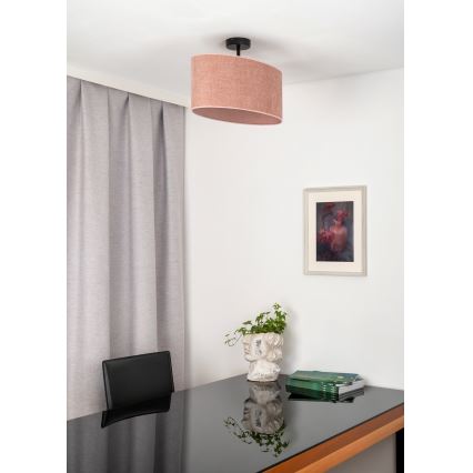 Duolla - Pinnale kinnitatav lühter OVAL 1xE27/15W/230V roosa