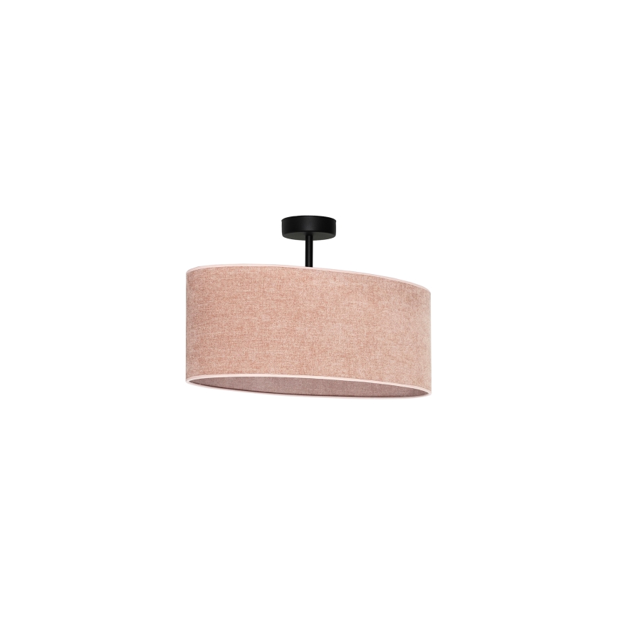 Duolla - Pinnale kinnitatav lühter OVAL 1xE27/15W/230V roosa