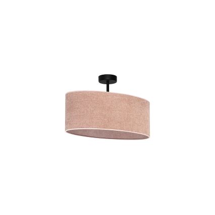 Duolla - Pinnale kinnitatav lühter OVAL 1xE27/15W/230V roosa