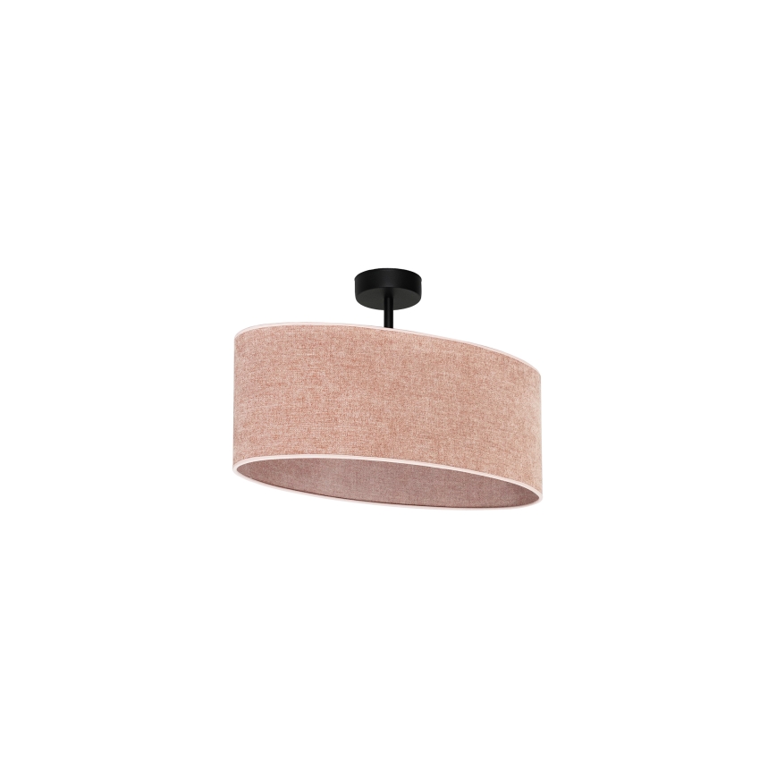 Duolla - Pinnale kinnitatav lühter OVAL 1xE27/15W/230V roosa