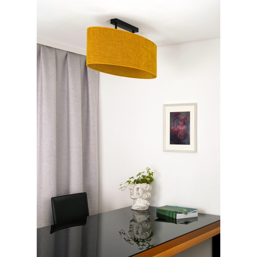 Duolla - Pinnale kinnitatav lühter OVAL 2xE27/15W/230V pruun