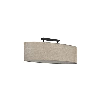 Duolla - Pinnale kinnitatav lühter OVAL 2xE27/15W/230V pruun