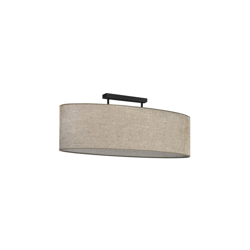 Duolla - Pinnale kinnitatav lühter OVAL 2xE27/15W/230V pruun