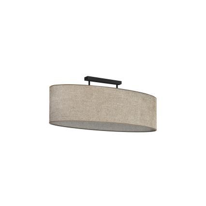 Duolla - Pinnale kinnitatav lühter OVAL 2xE27/15W/230V pruun