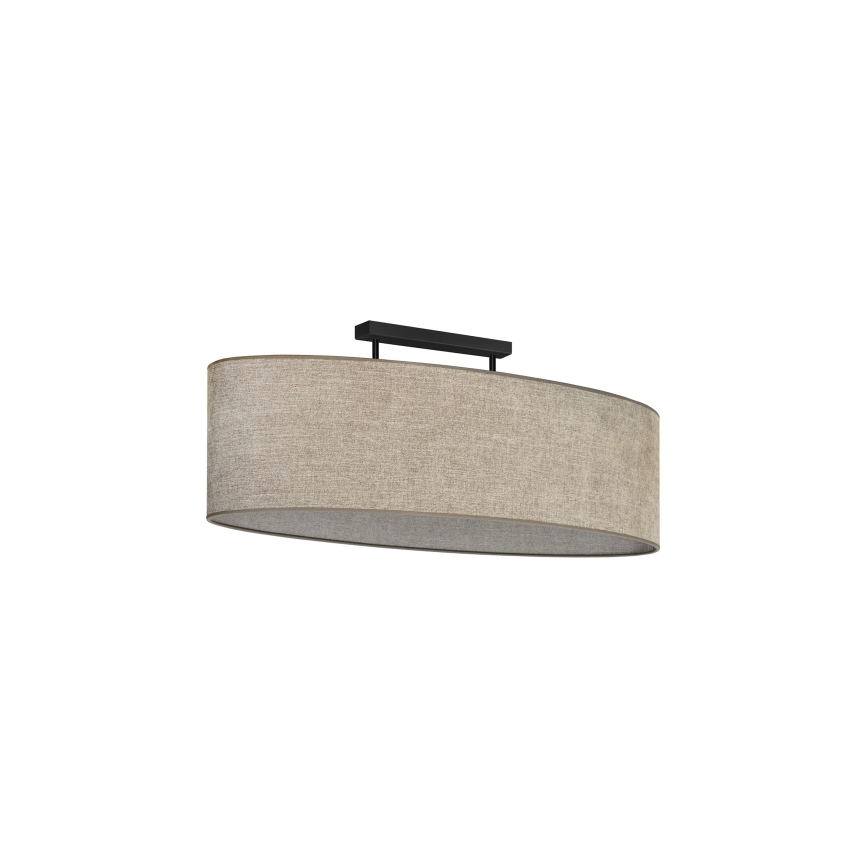 Duolla - Pinnale kinnitatav lühter OVAL 2xE27/15W/230V pruun