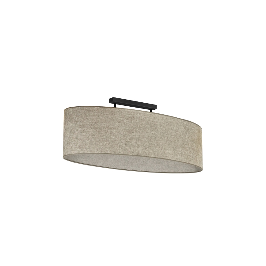 Duolla - Pinnale kinnitatav lühter OVAL 2xE27/15W/230V pruun