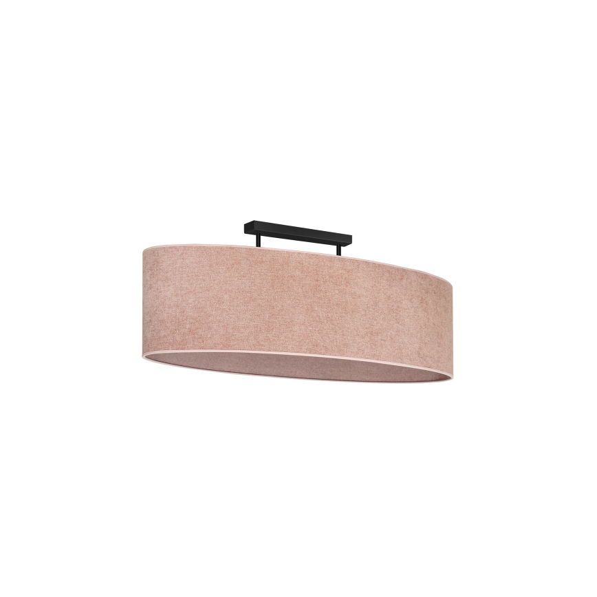 Duolla - Pinnale kinnitatav lühter OVAL 2xE27/15W/230V roosa
