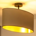 Duolla - Pinnale kinnitatav lühter OVAL VEGAN 1xE27/15W/230V beež