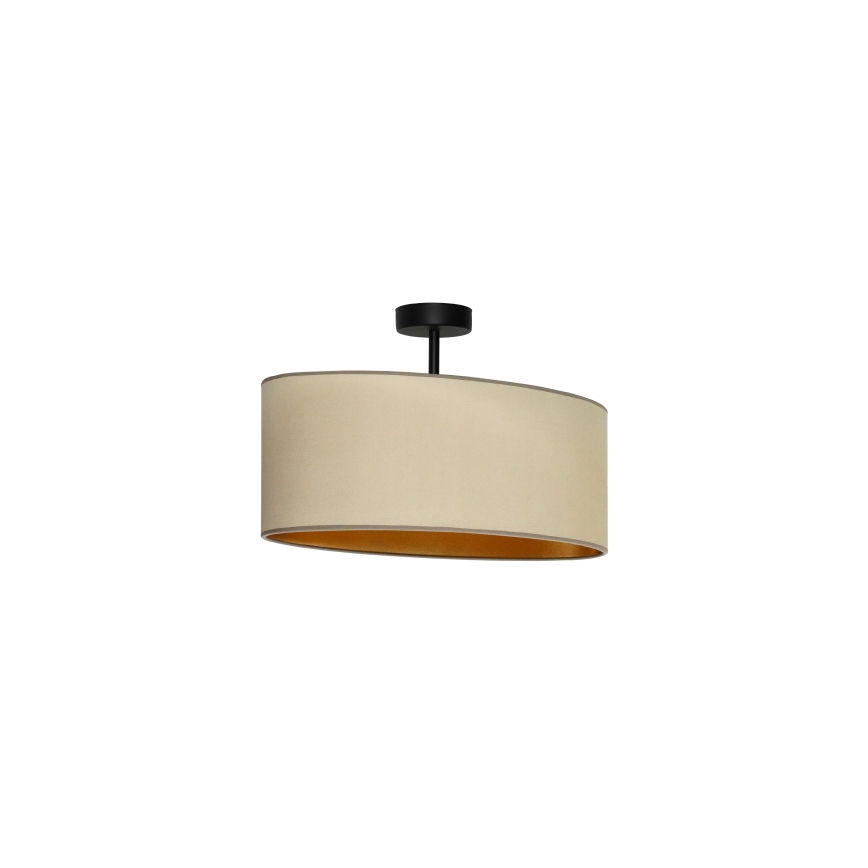 Duolla - Pinnale kinnitatav lühter OVAL VEGAN 1xE27/15W/230V beež