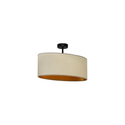 Duolla - Pinnale kinnitatav lühter OVAL VEGAN 1xE27/15W/230V beež
