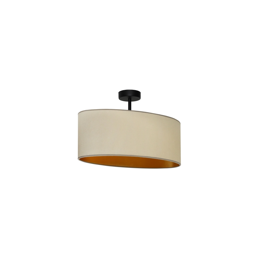 Duolla - Pinnale kinnitatav lühter OVAL VEGAN 1xE27/15W/230V beež