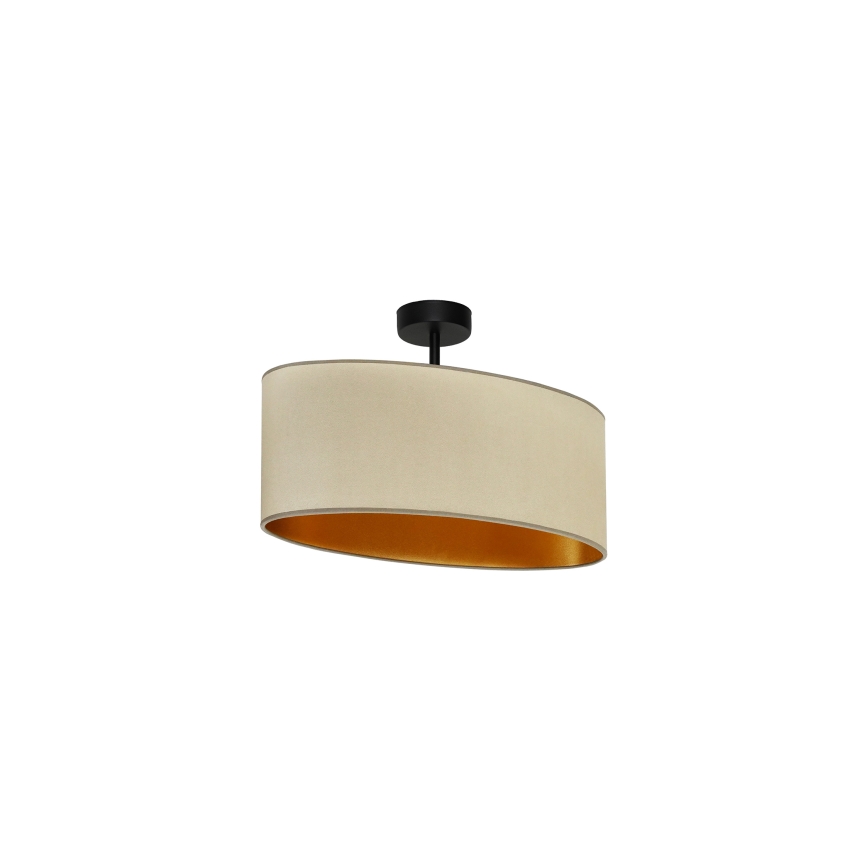 Duolla - Pinnale kinnitatav lühter OVAL VEGAN 1xE27/15W/230V beež