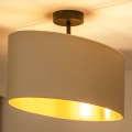Duolla - Pinnale kinnitatav lühter OVAL VEGAN 1xE27/15W/230V kreemikas