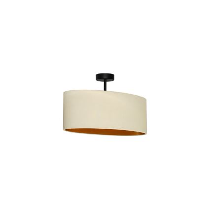 Duolla - Pinnale kinnitatav lühter OVAL VEGAN 1xE27/15W/230V kreemikas