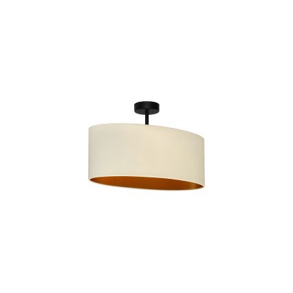 Duolla - Pinnale kinnitatav lühter OVAL VEGAN 1xE27/15W/230V kreemikas